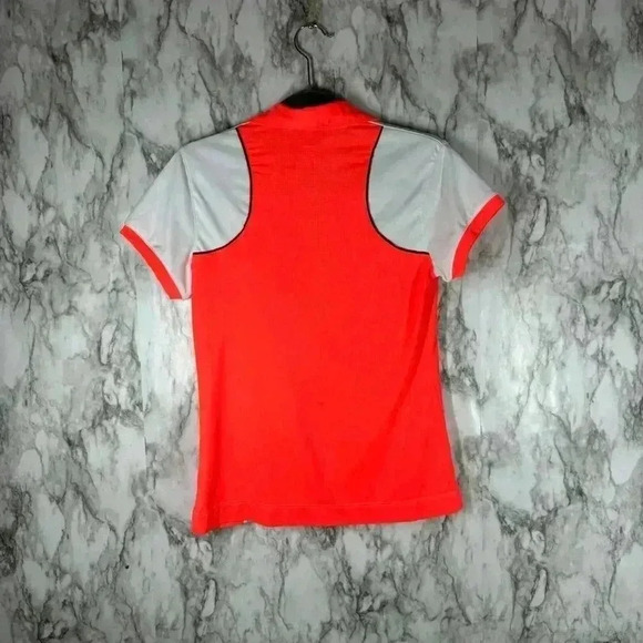 SLAZENGER Quarter Button Up Short Sleeve Pullover Golf Top Women's Size XS - Picture 2 of 5